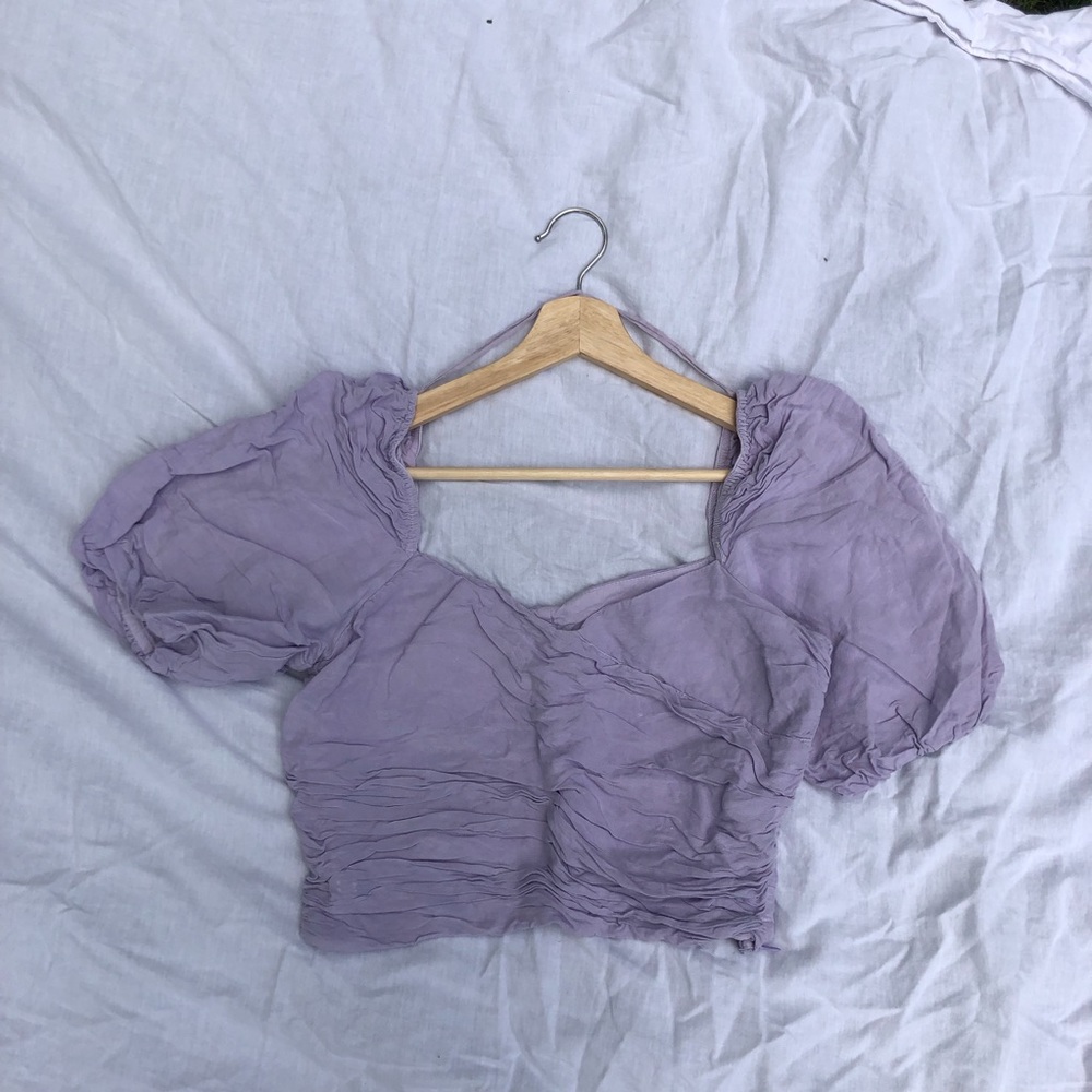 Zara purple top